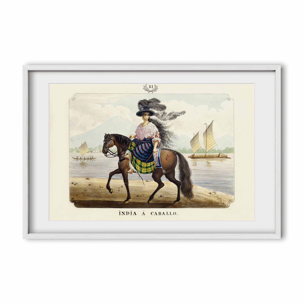 India a Caballo, 1847 by José Honorato Lozano