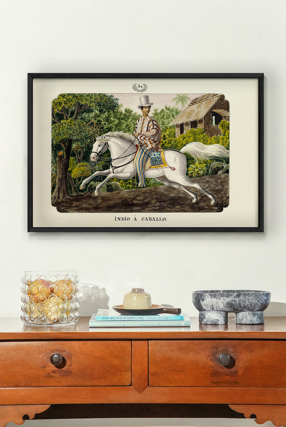 Indio a Caballo, 1847 by José Honorato Lozano