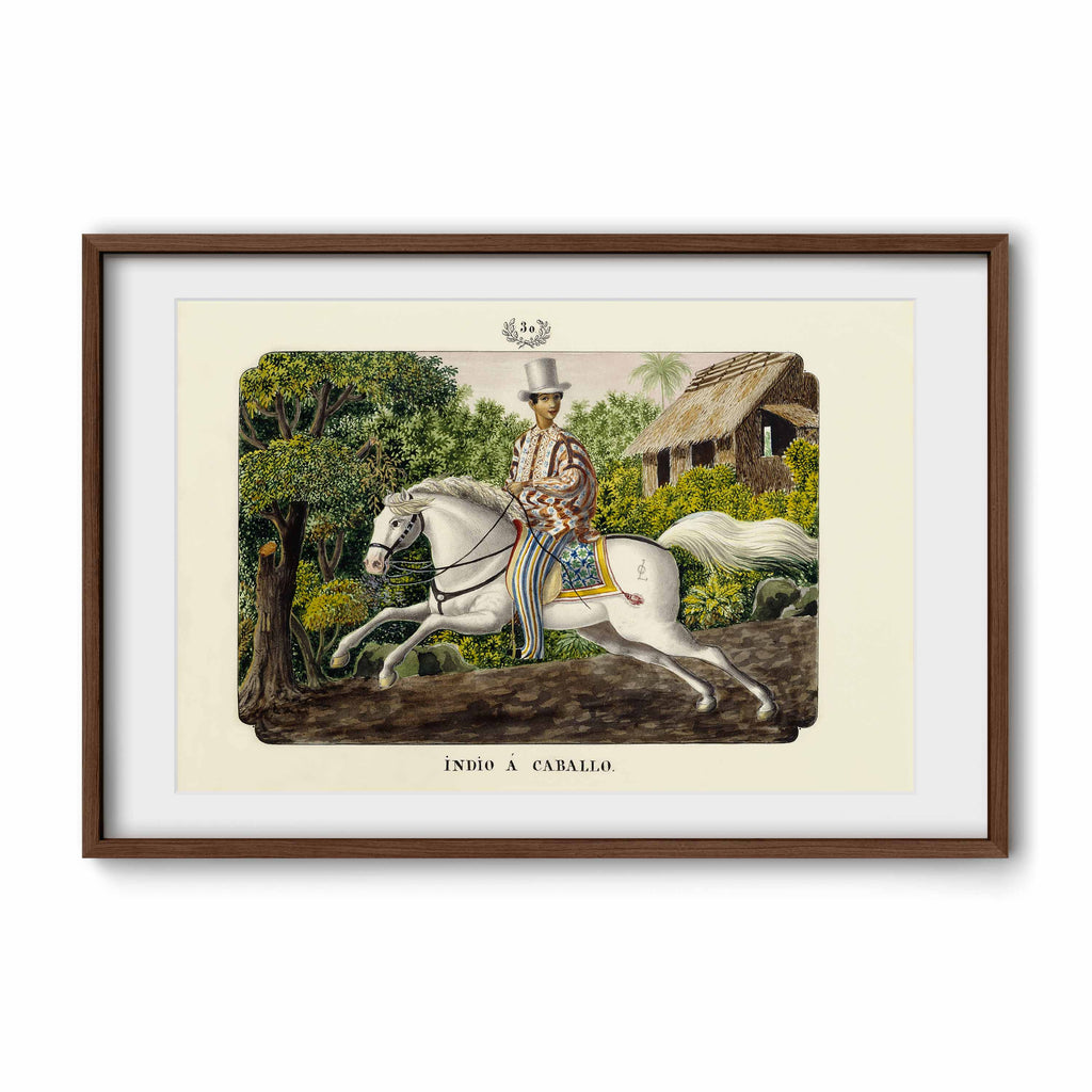 Indio a Caballo, 1847 by José Honorato Lozano