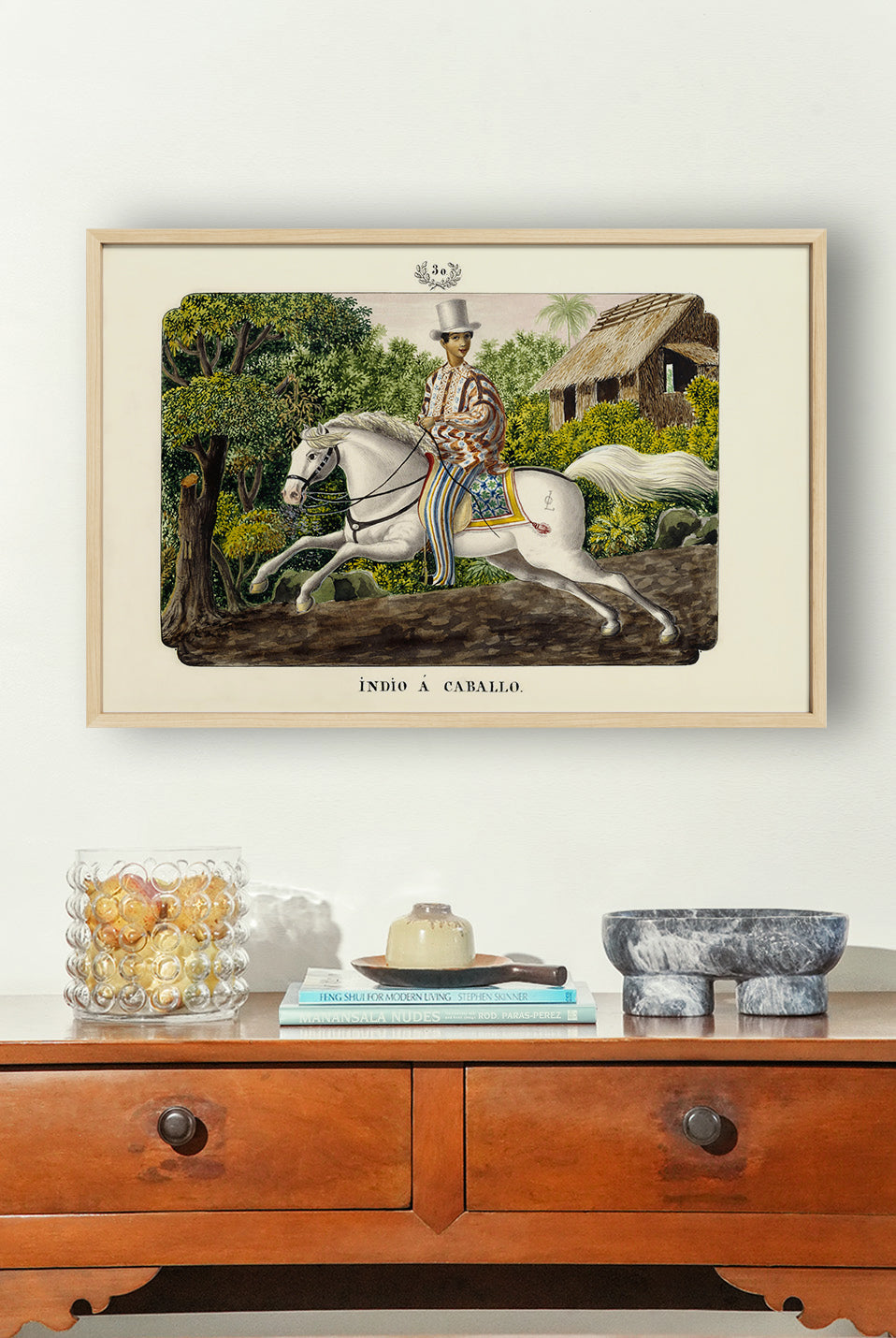 Indio a Caballo, 1847 by José Honorato Lozano