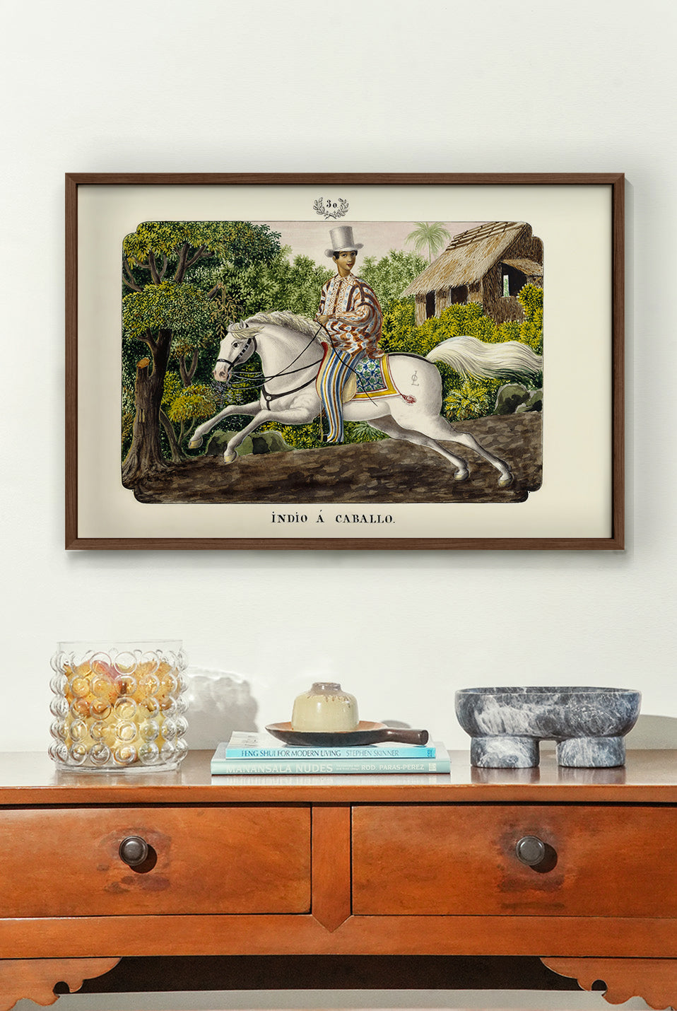 Indio a Caballo, 1847 by José Honorato Lozano