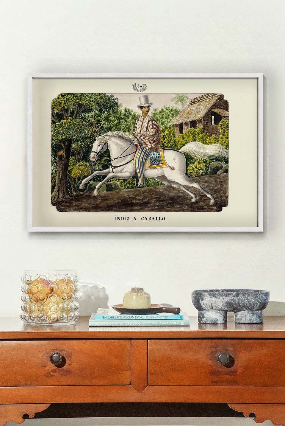 Indio a Caballo, 1847 by José Honorato Lozano