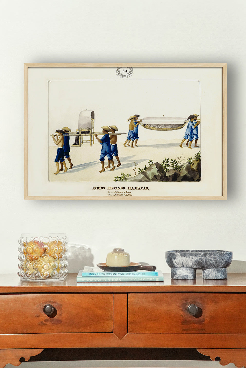 Indios Llevando Hamacas, 1847 by José Honorato Lozano