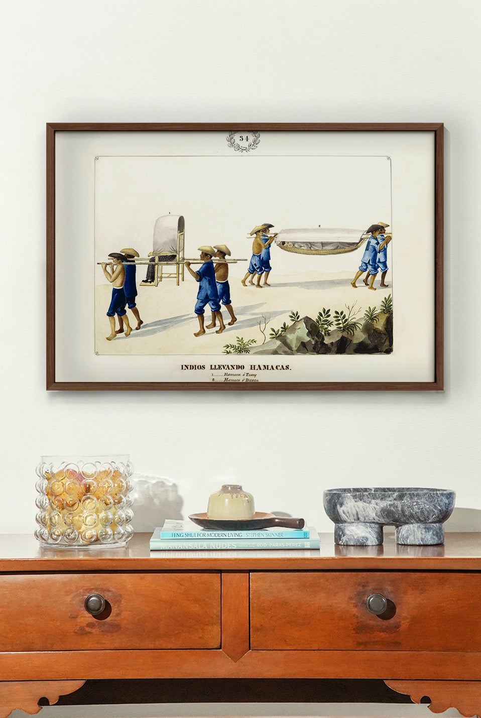 Indios Llevando Hamacas, 1847 by José Honorato Lozano