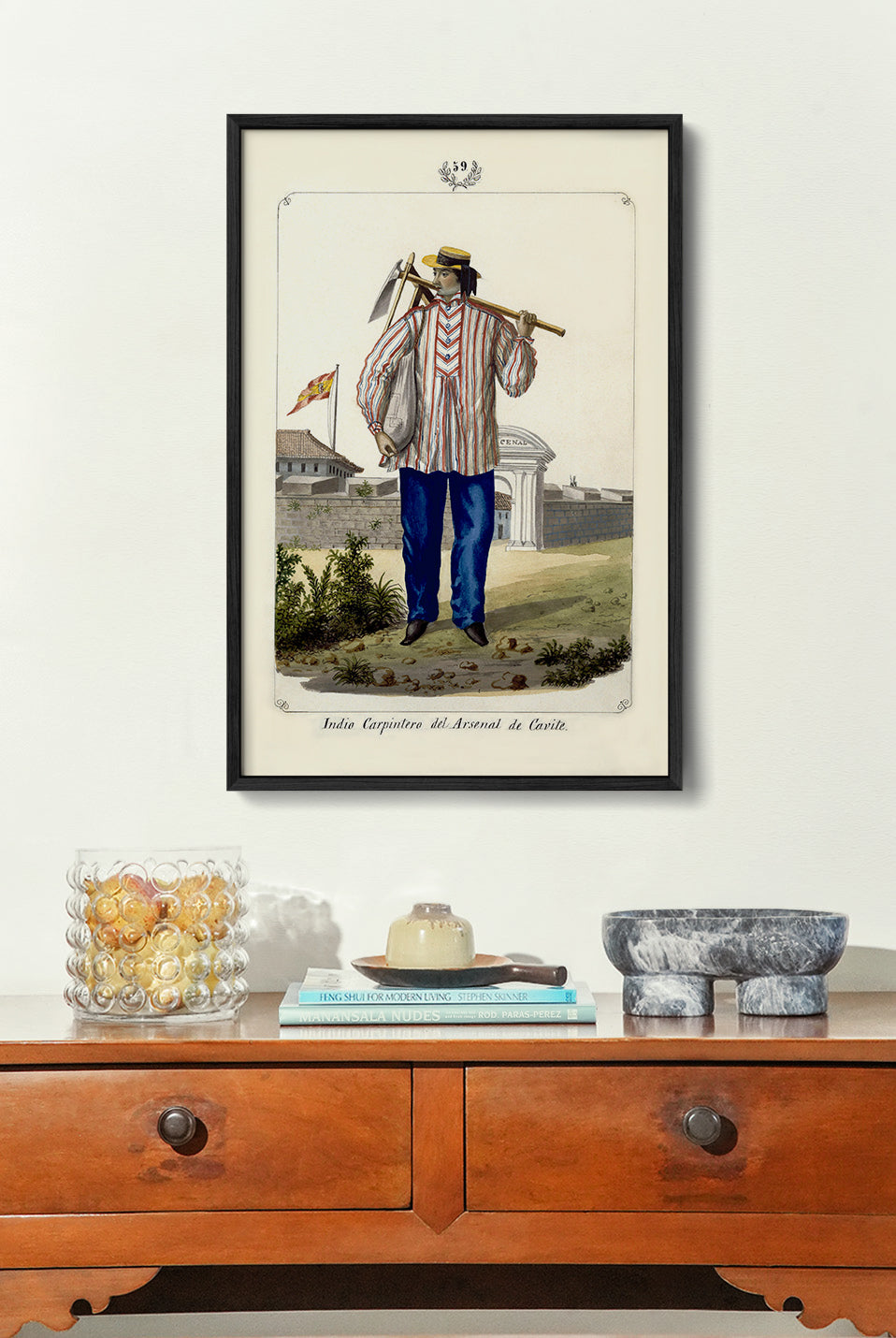 Indio Carpintero del Arsenal de Cavite, 1847 by José Honorato Lozano