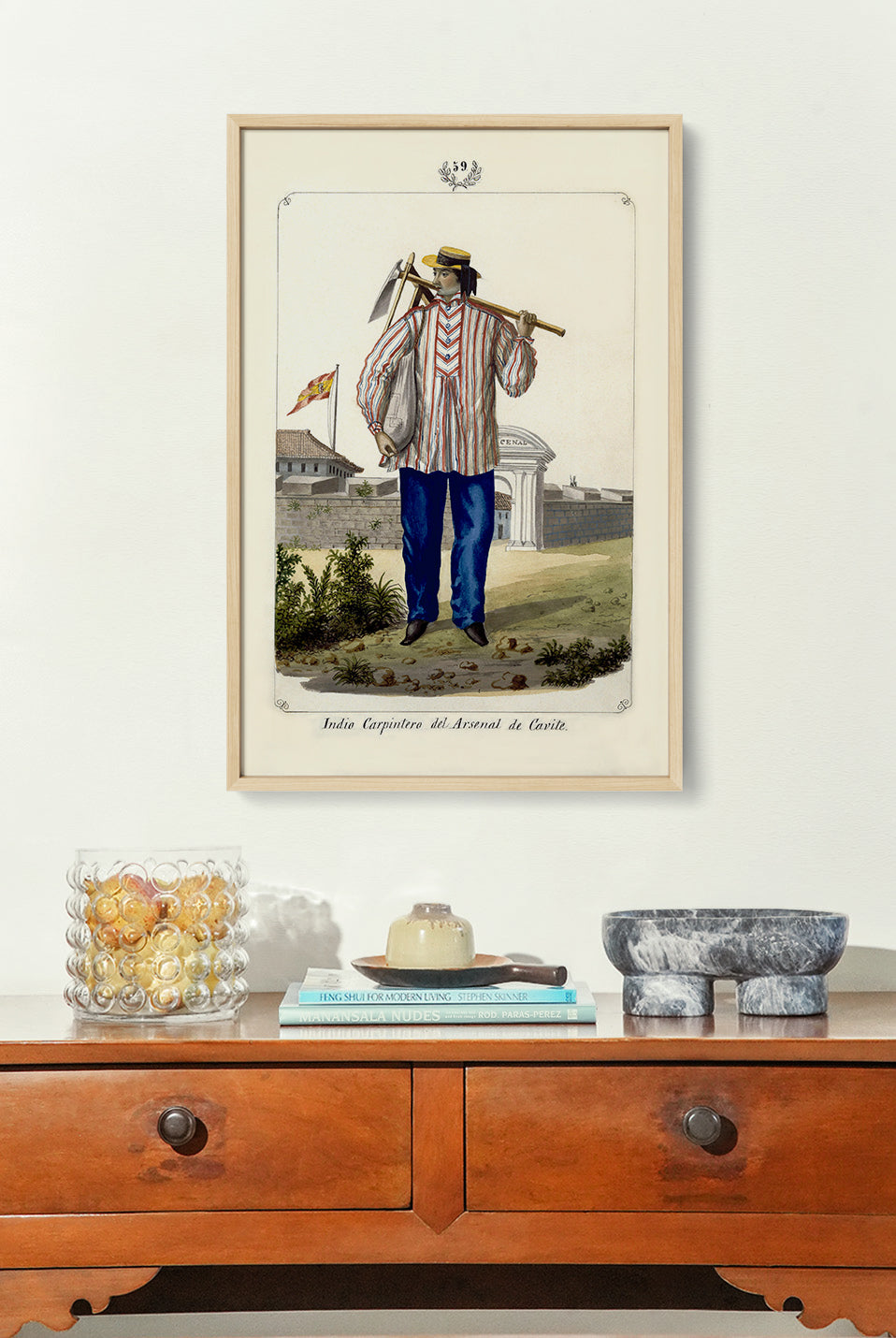 Indio Carpintero del Arsenal de Cavite, 1847 by José Honorato Lozano