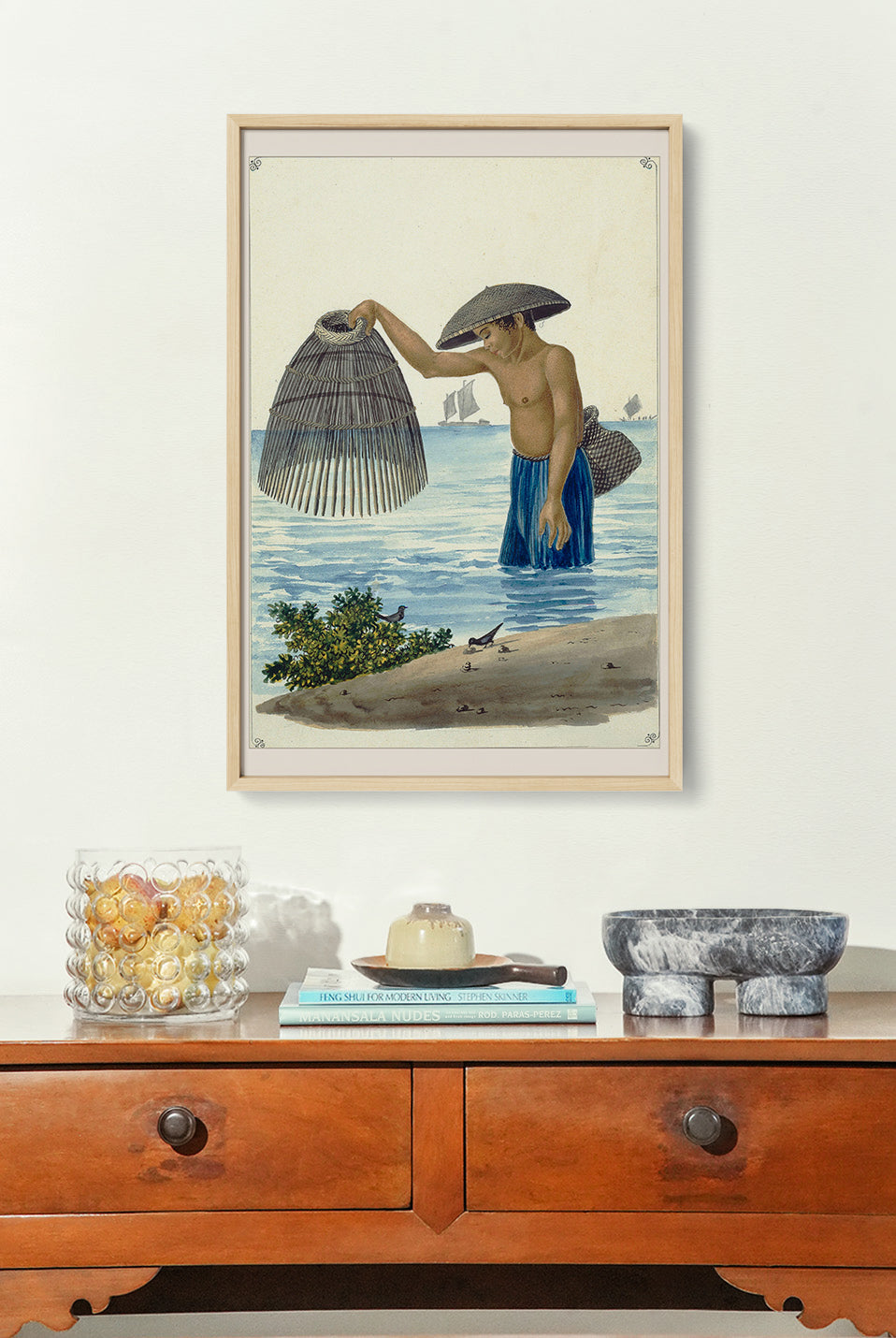 Indio pescador con el Salacab o Nasang, 1847 by José Honorato Lozano