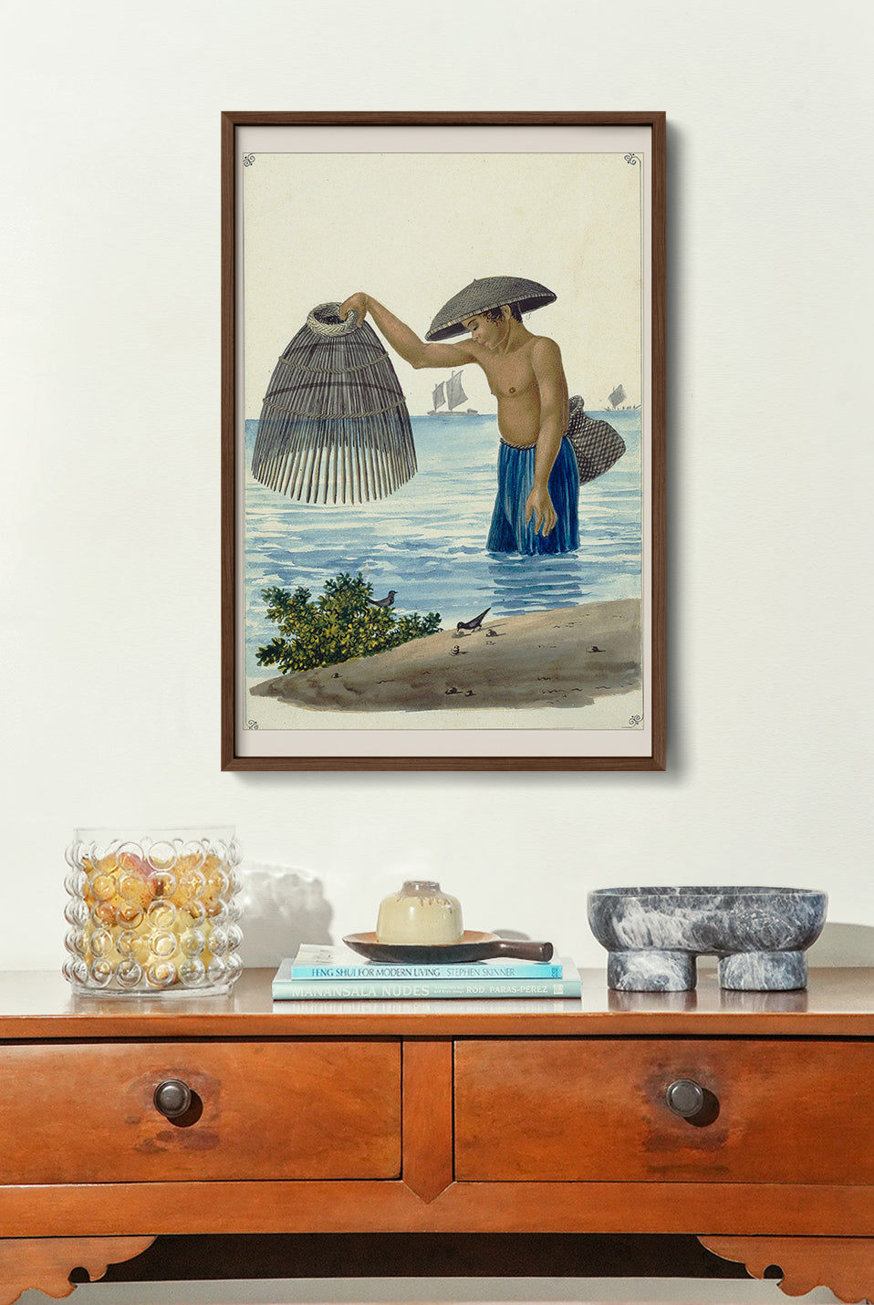 Indio pescador con el Salacab o Nasang, 1847 by José Honorato Lozano