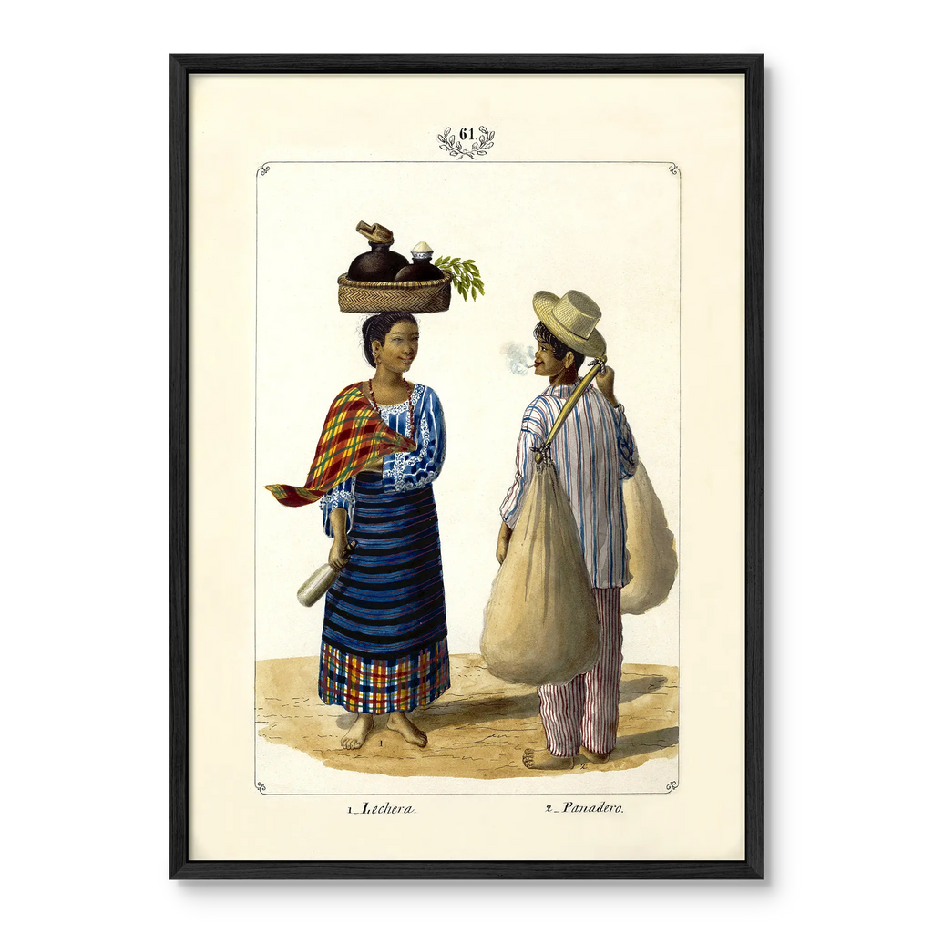 Lechera y Panadero, 1847 by José Honorato Lozano