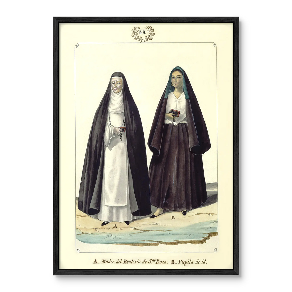 Madre del Beaterio de Santa Rosa y una Pupila by Jose Honorato Lozano