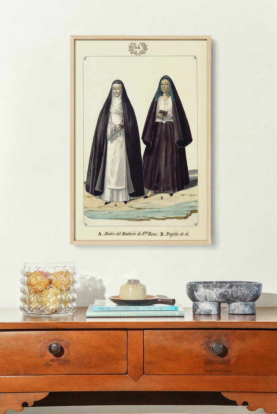 Madre del Beaterio de Santa Rosa y una Pupila by Jose Honorato Lozano