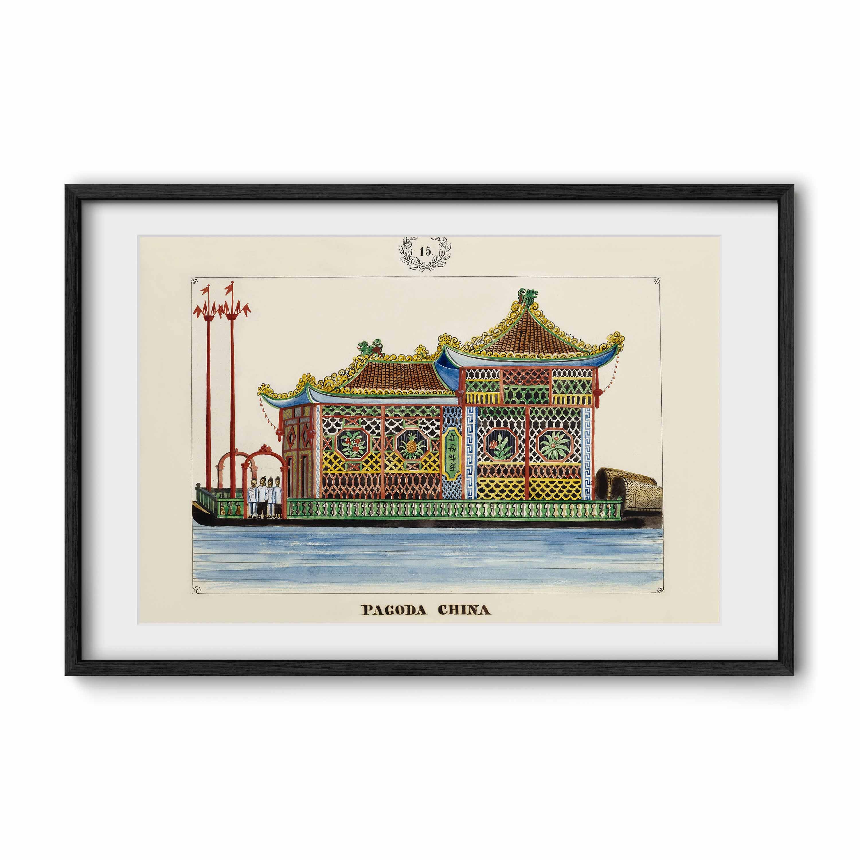 Pagoda China, 1847 by José Honorato Lozano