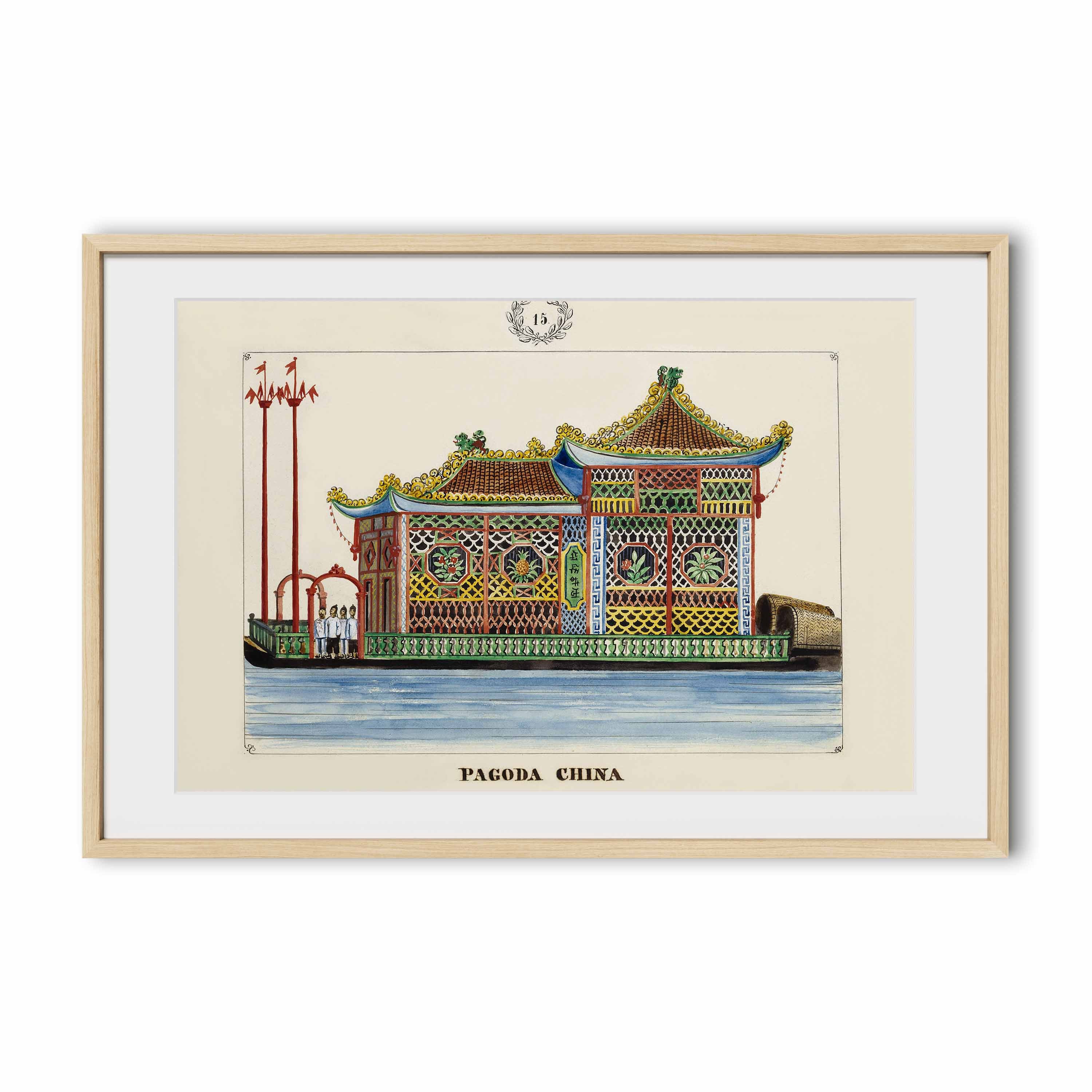 Pagoda China, 1847 by José Honorato Lozano