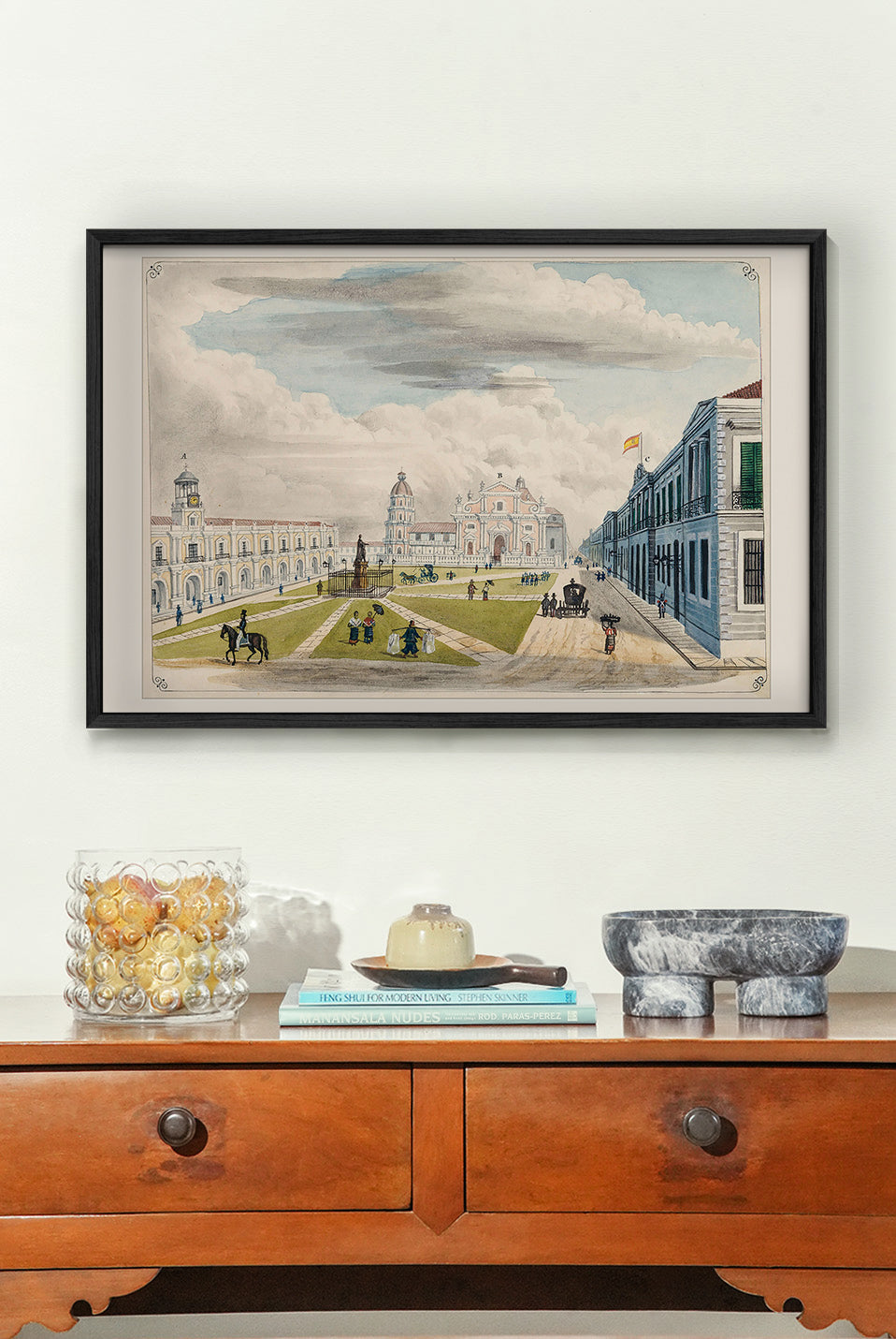 Plaza Mayor de Manila, 1847 by José Honorato Lozano