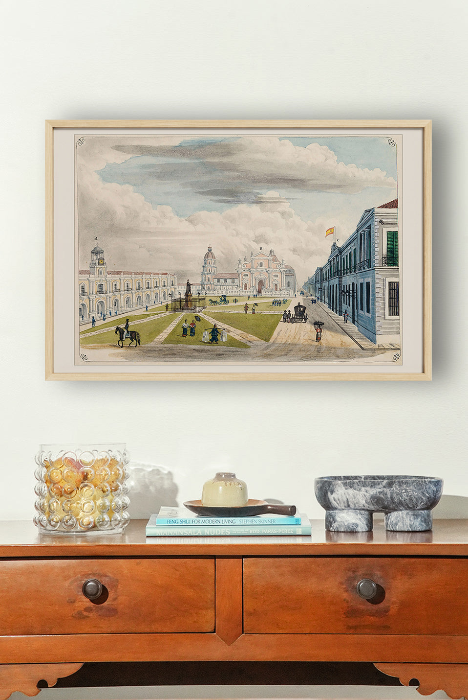 Plaza Mayor de Manila, 1847 by José Honorato Lozano