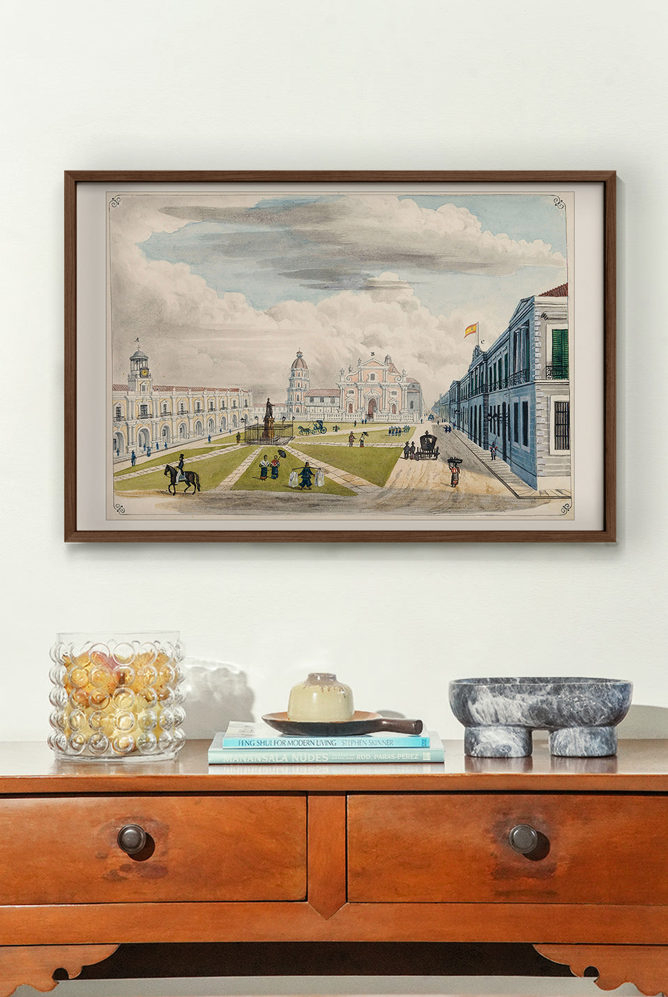 Plaza Mayor de Manila, 1847 by José Honorato Lozano