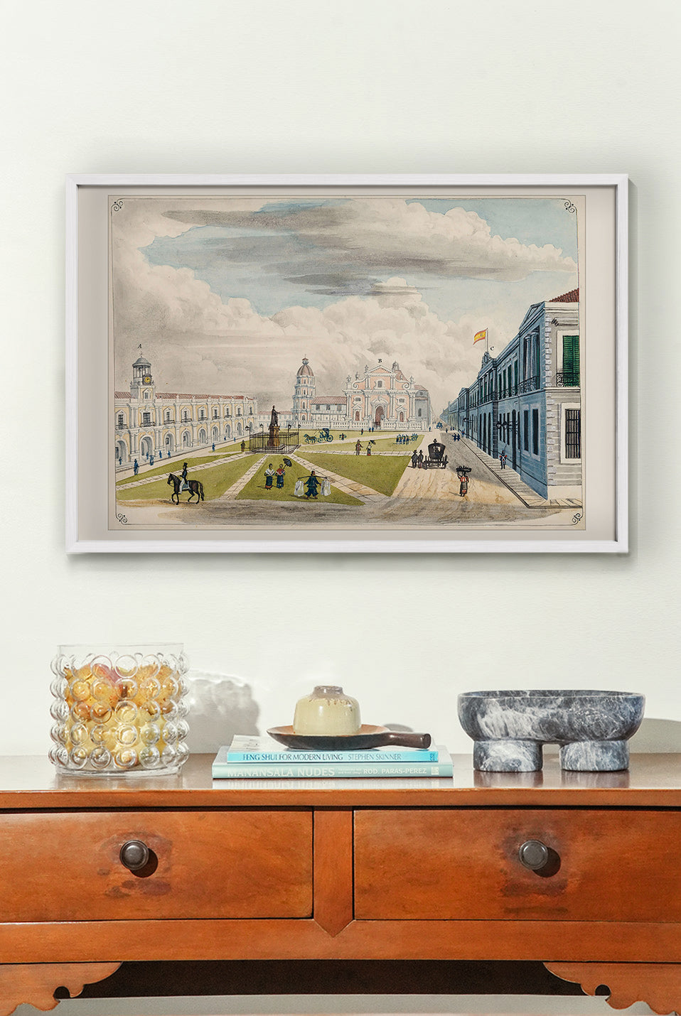 Plaza Mayor de Manila, 1847 by José Honorato Lozano