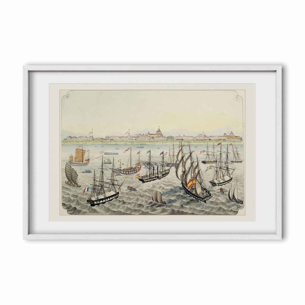 Vista de Manila desde la bahía, 1847 by José Honorato Lozano
