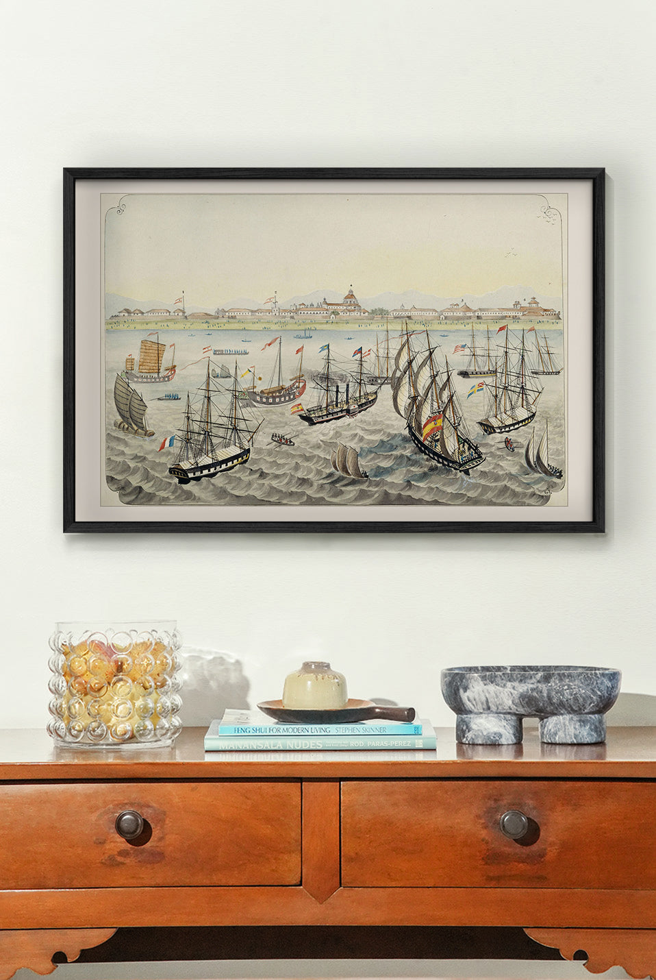 Vista de Manila desde la bahía, 1847 by José Honorato Lozano