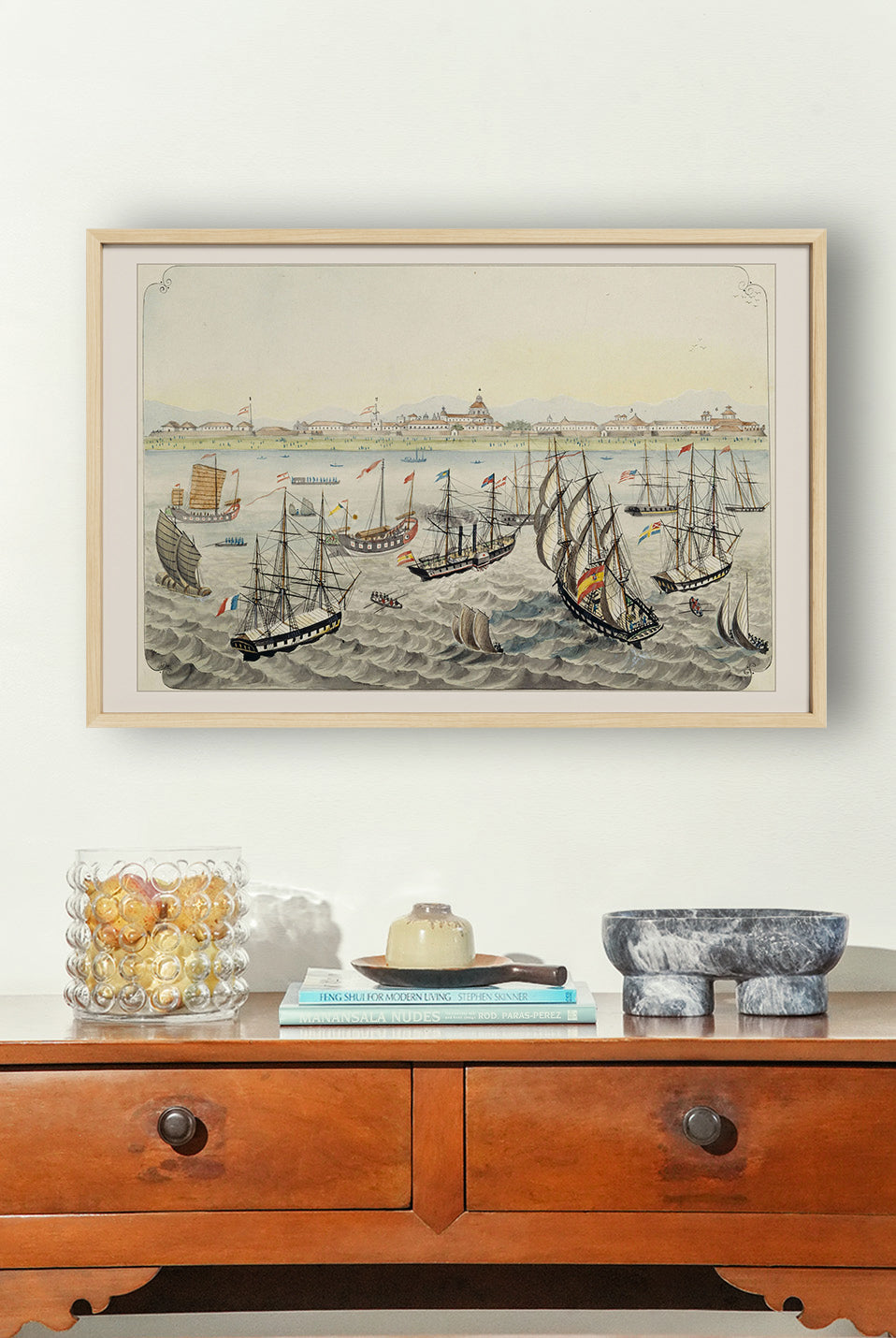 Vista de Manila desde la bahía, 1847 by José Honorato Lozano