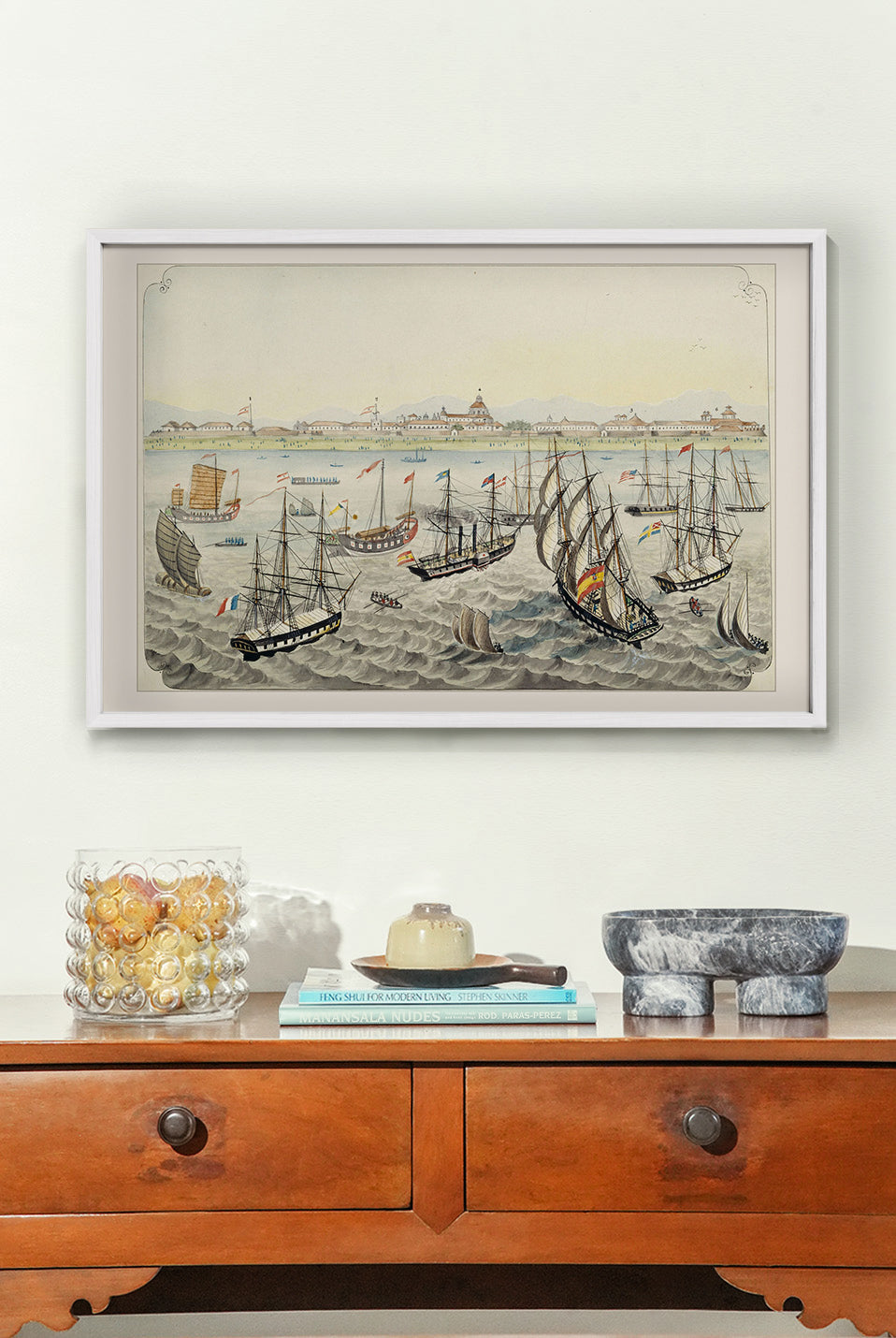 Vista de Manila desde la bahía, 1847 by José Honorato Lozano