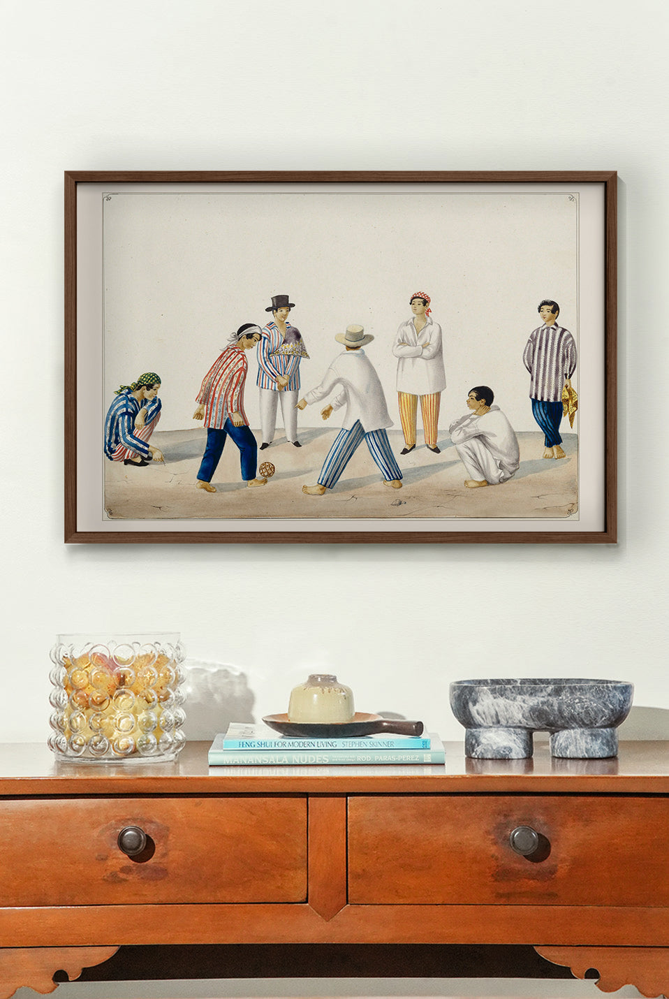 Indios jugando sipa, 1847 by José Honorato Lozano