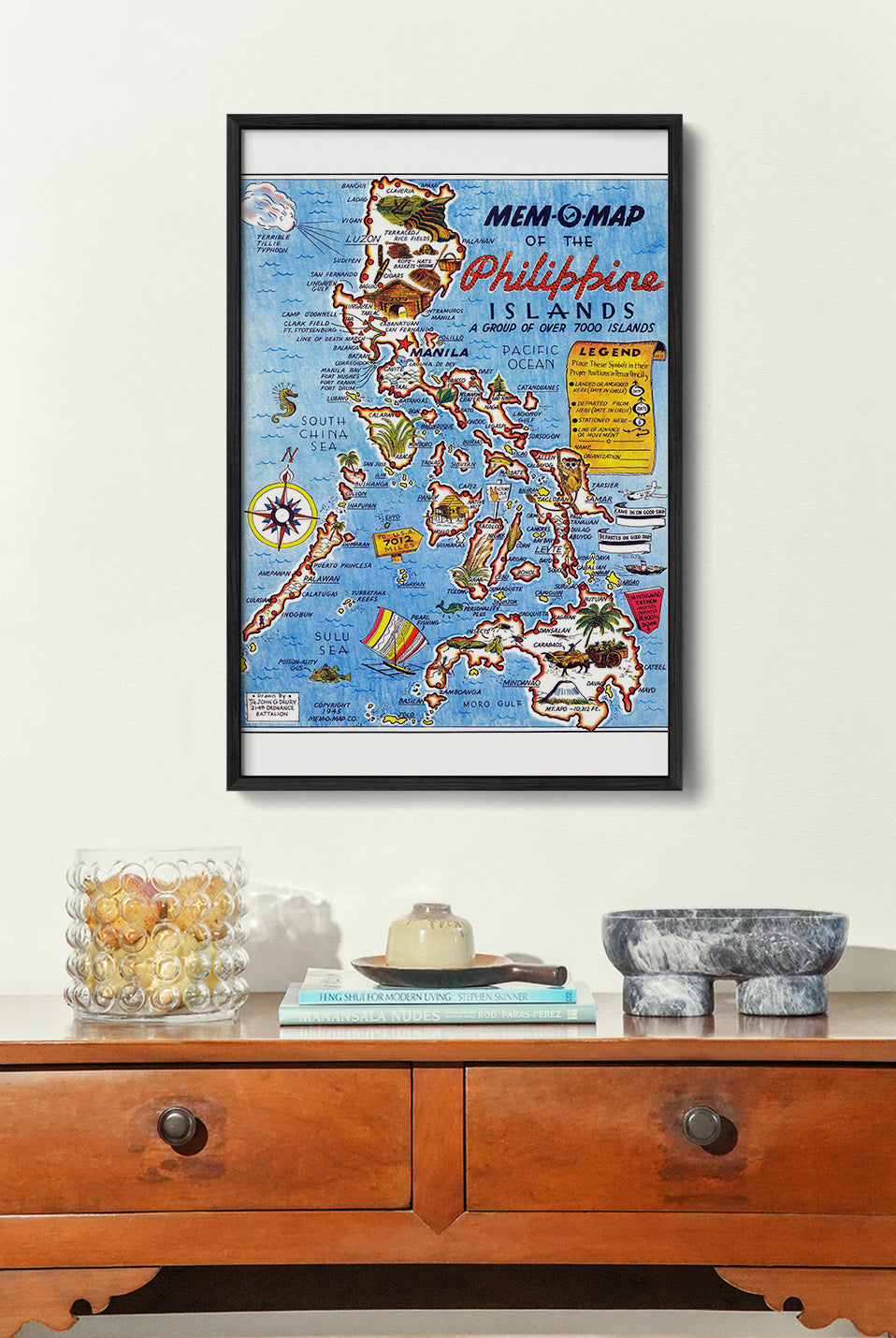 Map of the Philippine Islands, 1945