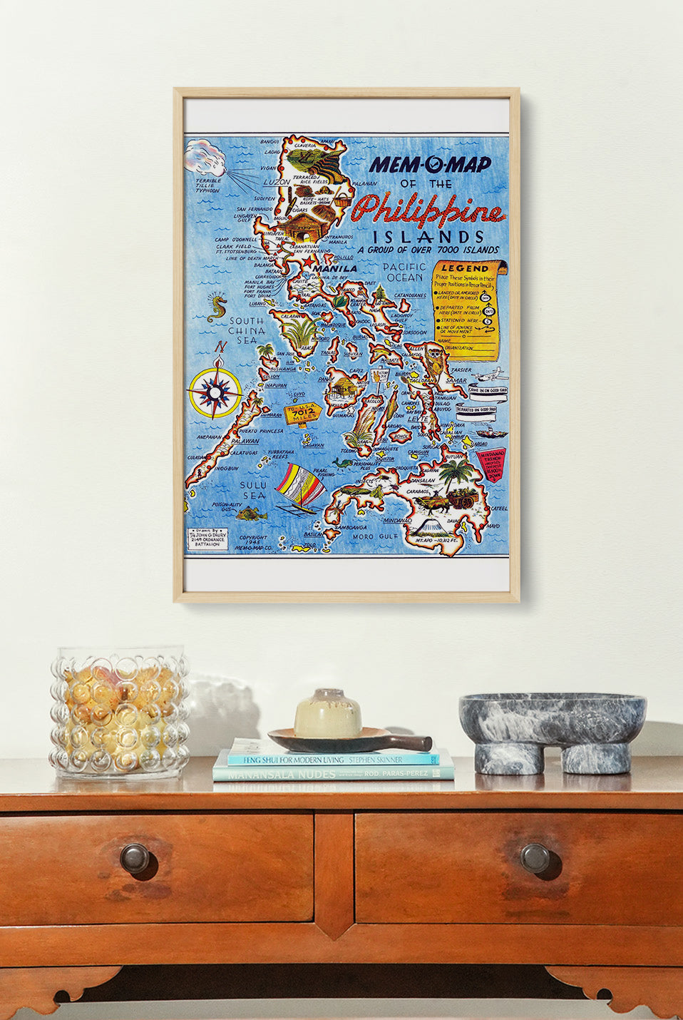 Map of the Philippine Islands, 1945