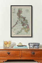 The Philippines Island Map - 1906