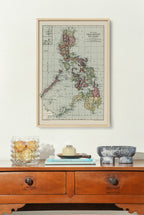 The Philippines Island Map - 1906