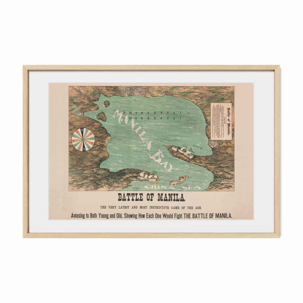Battle of Manila, 1898 - Philippine Vintage Game Board