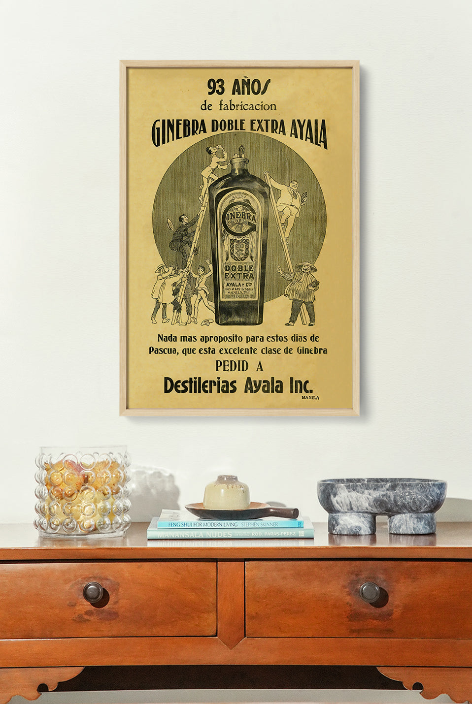 Ginebra Doble Extra Ayala - Philippine Vintage Poster