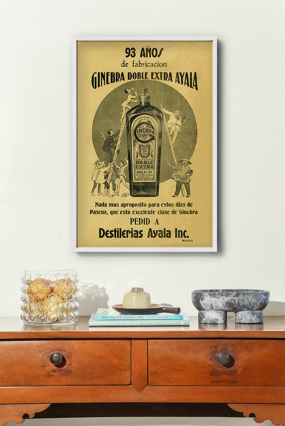 Ginebra Doble Extra Ayala - Philippine Vintage Poster