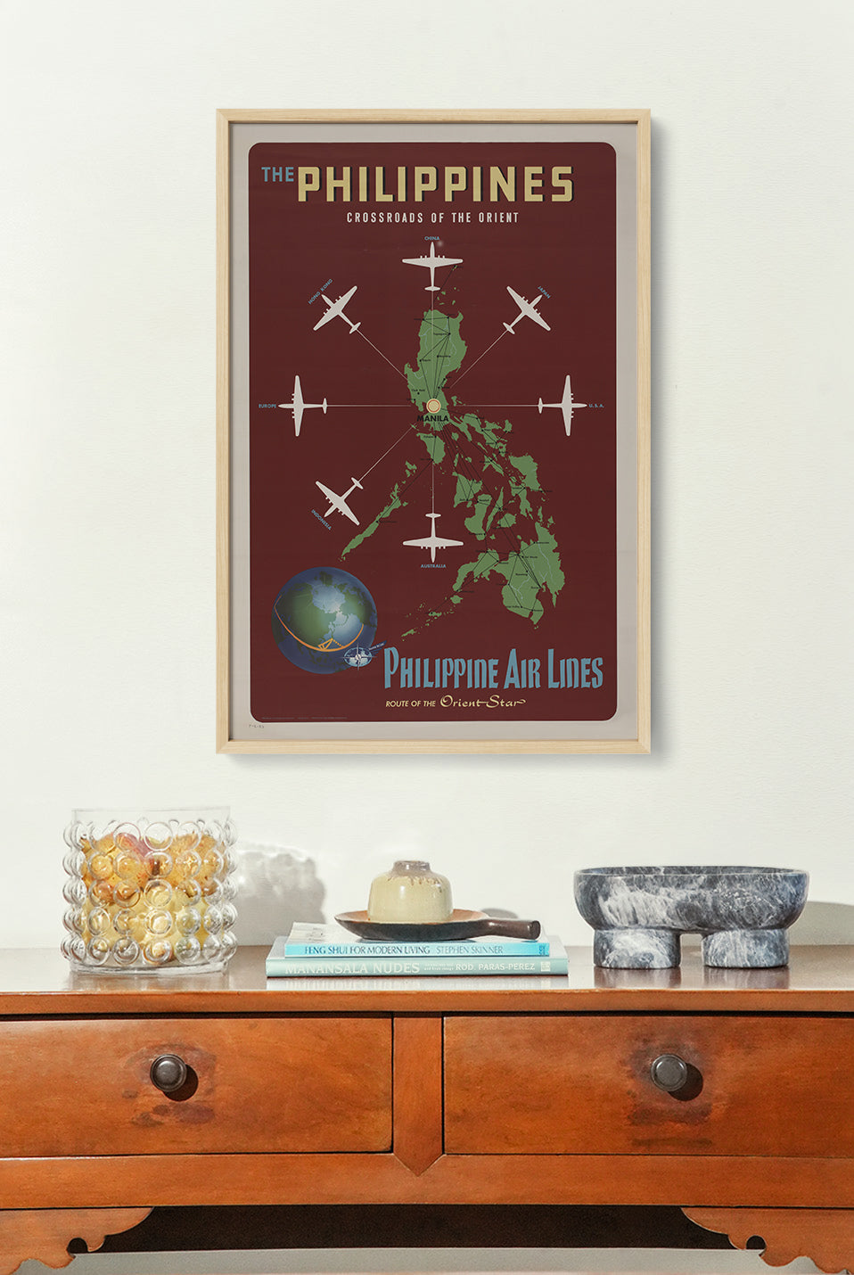 The Philippines Crossroads of the Orient - Philippine Vintage Travel Poster