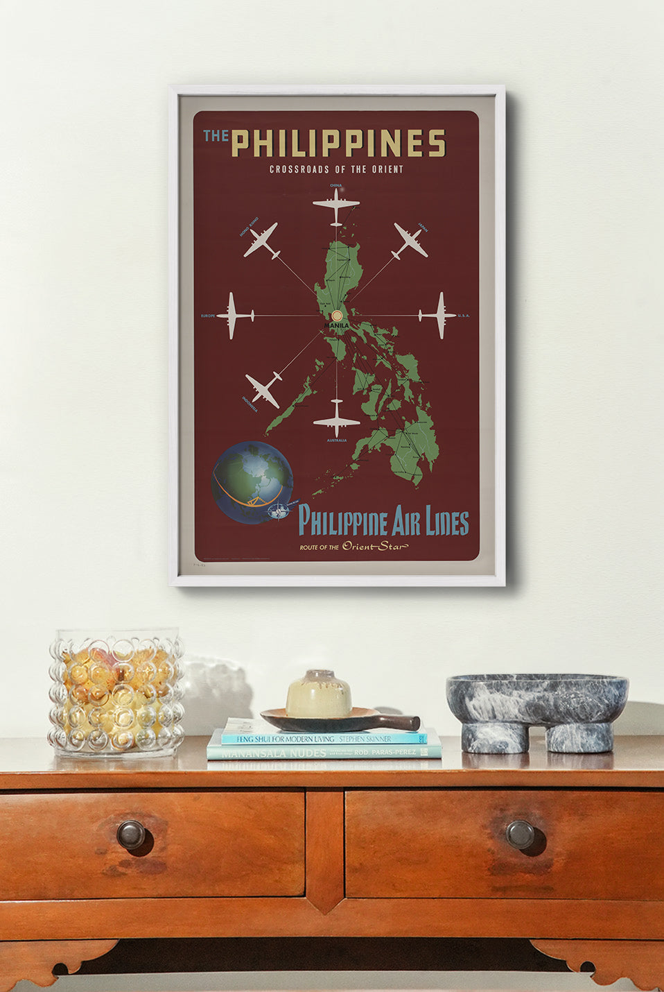 The Philippines Crossroads of the Orient - Philippine Vintage Travel Poster