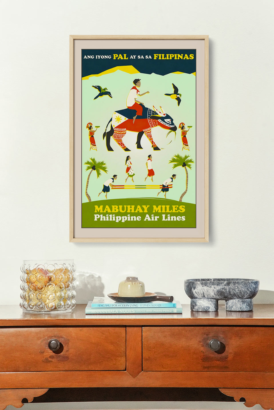 Mabuhay Miles Philippine Air Lines - Philippine Vintage Travel Poster