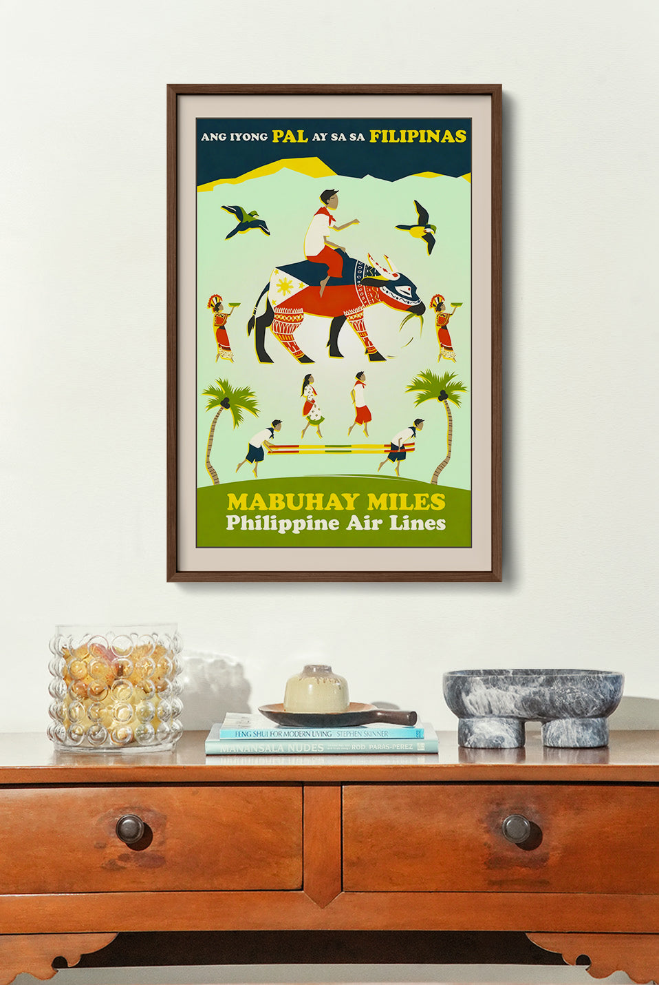 Mabuhay Miles Philippine Air Lines - Philippine Vintage Travel Poster