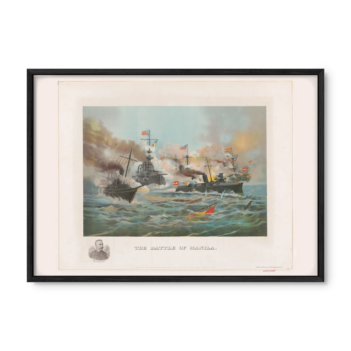 The Battle of Manila, 1898 - Philippine Vintage Print
