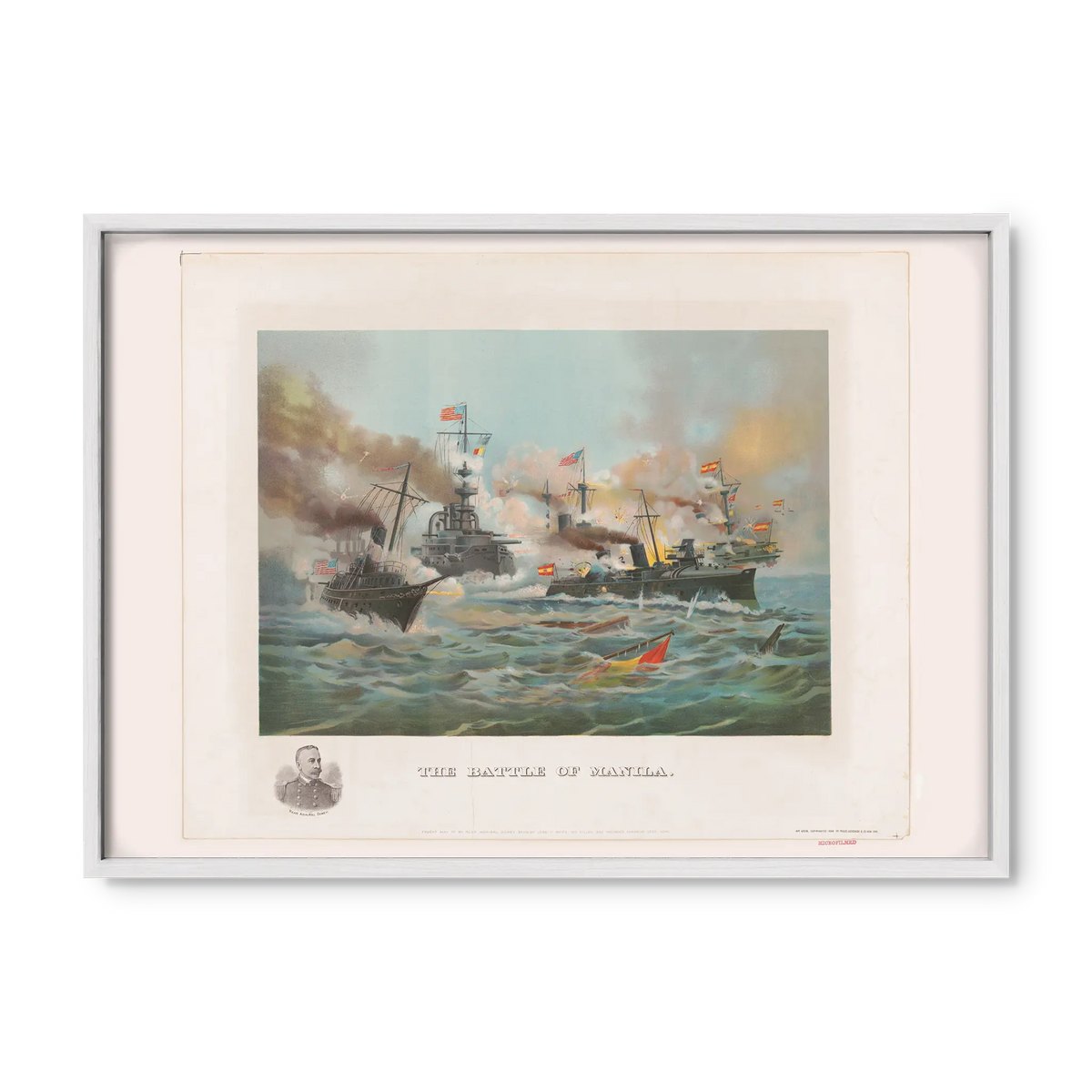 The Battle of Manila, 1898 - Philippine Vintage Print