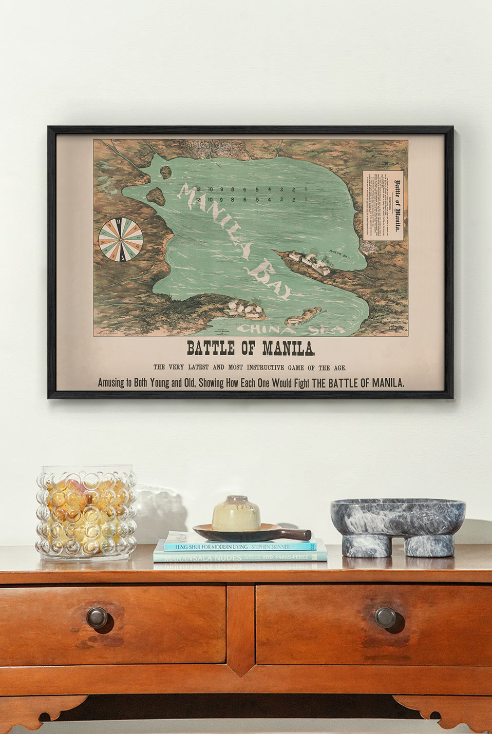Battle of Manila, 1898 - Philippine Vintage Game Board