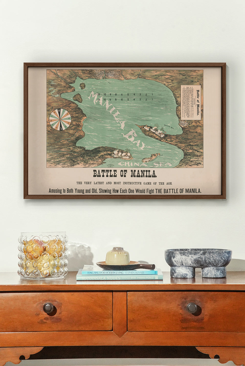 Battle of Manila, 1898 - Philippine Vintage Game Board