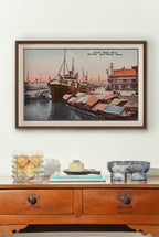 Lower Pasig River, 1907 - Philippine Vintage Postcard