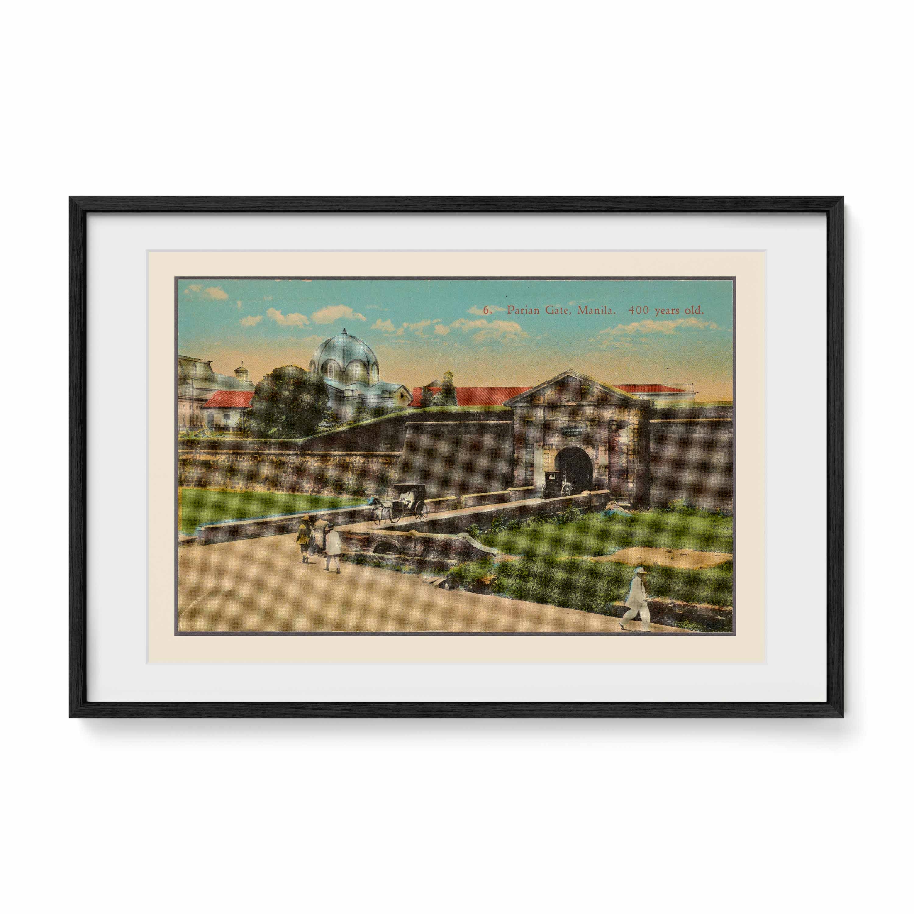 Parian Gate, Manila, 1922 - Philippine Vintage Architectural Print
