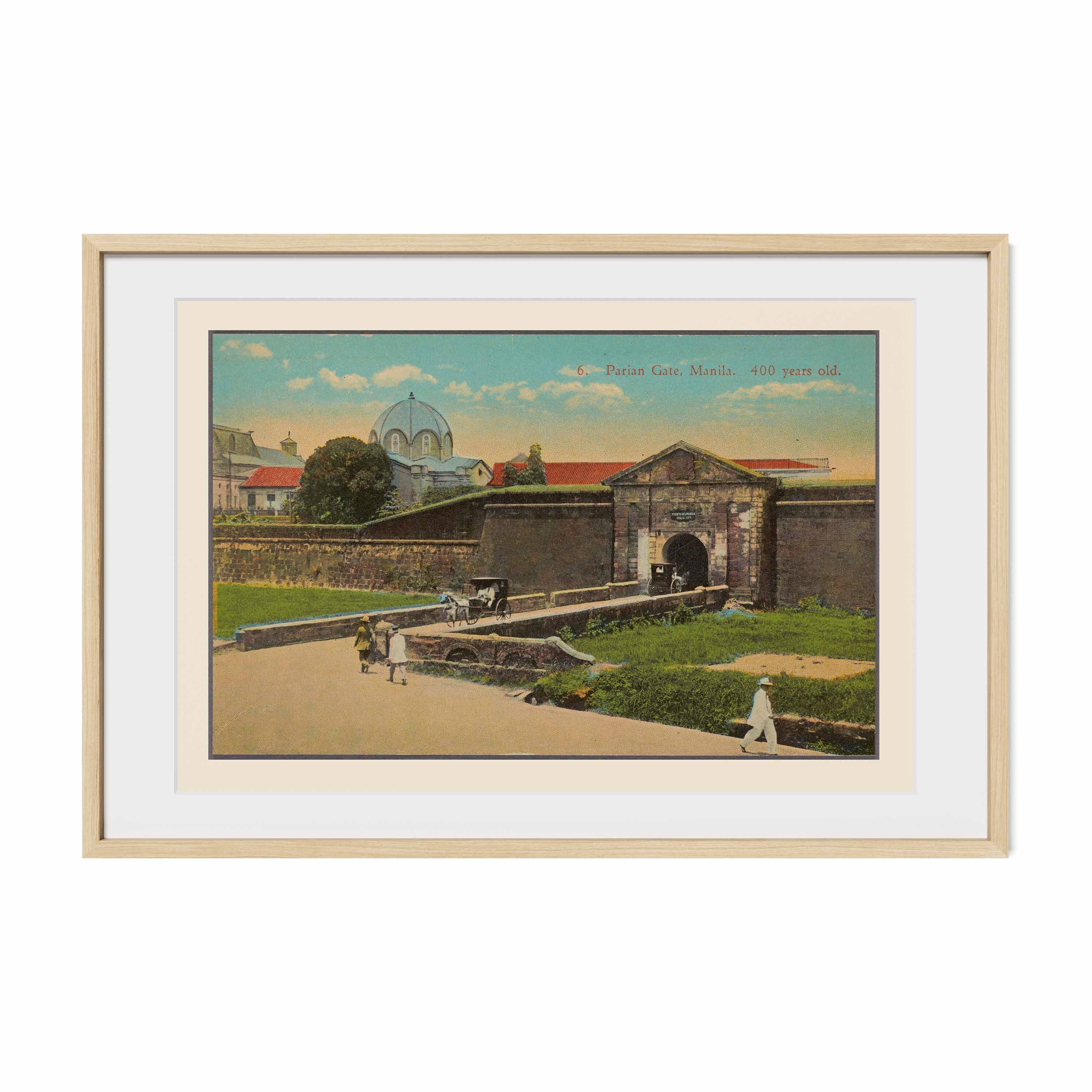 Parian Gate, Manila, 1922 - Philippine Vintage Architectural Print