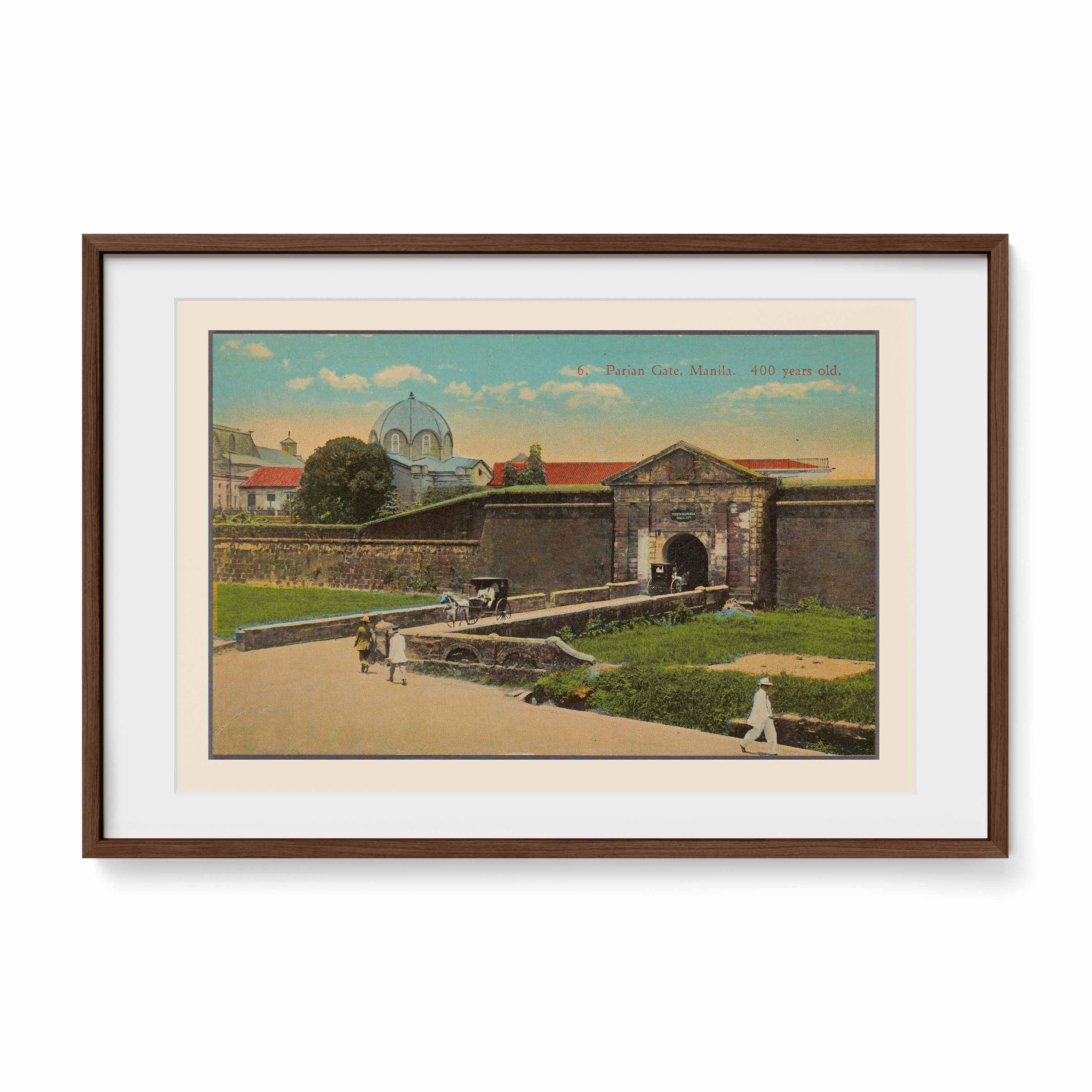 Parian Gate, Manila, 1922 - Philippine Vintage Architectural Print