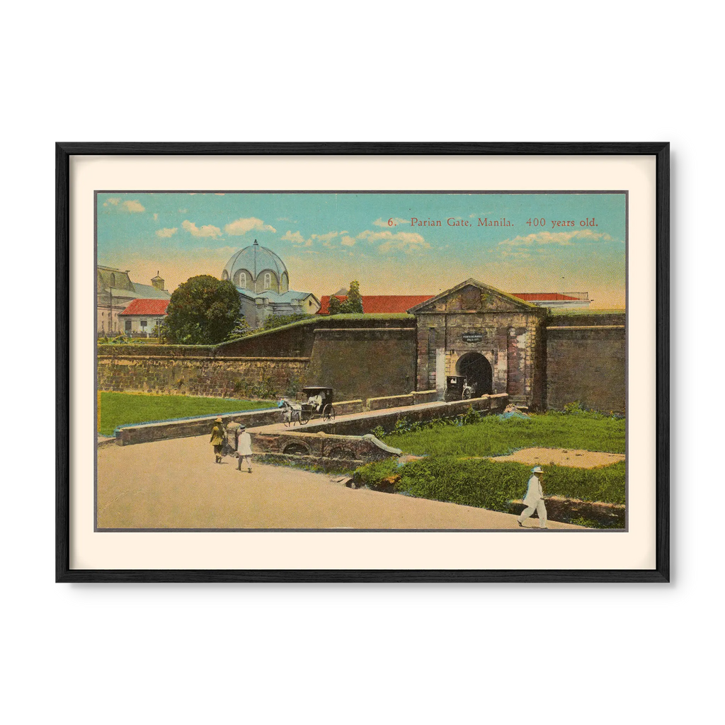 Parian Gate, Manila, 1922 - Philippine Vintage Architectural Print