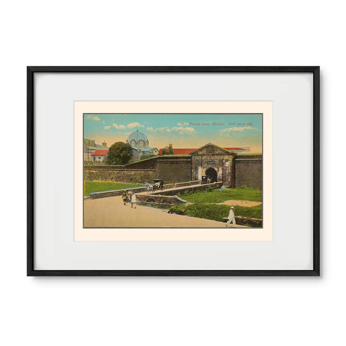 Parian Gate, Manila, 1922 - Philippine Vintage Architectural Print
