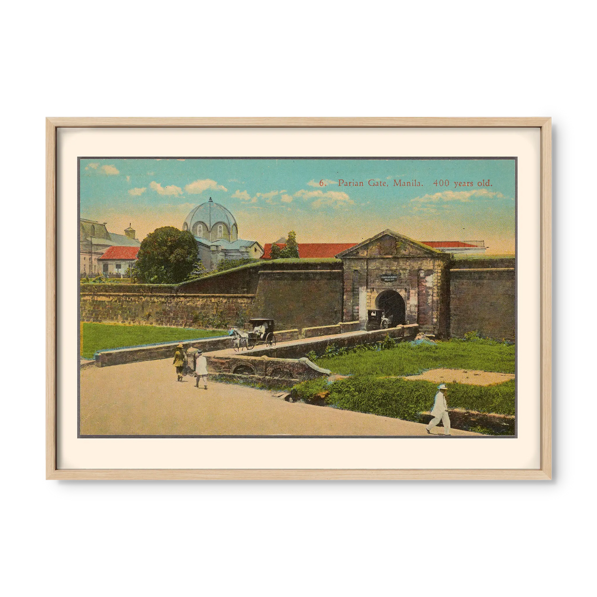 Parian Gate, Manila, 1922 - Philippine Vintage Architectural Print