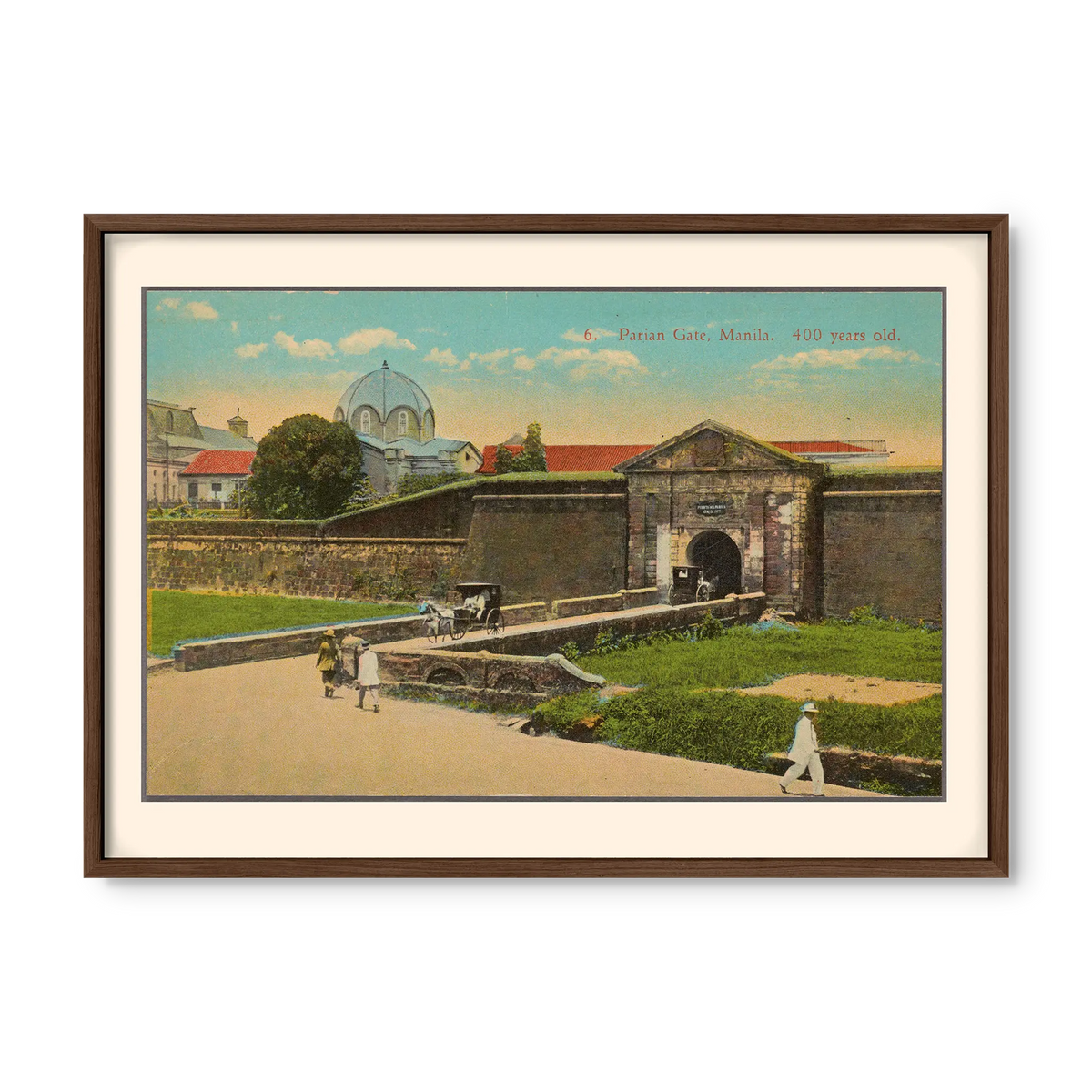 Parian Gate, Manila, 1922 - Philippine Vintage Architectural Print