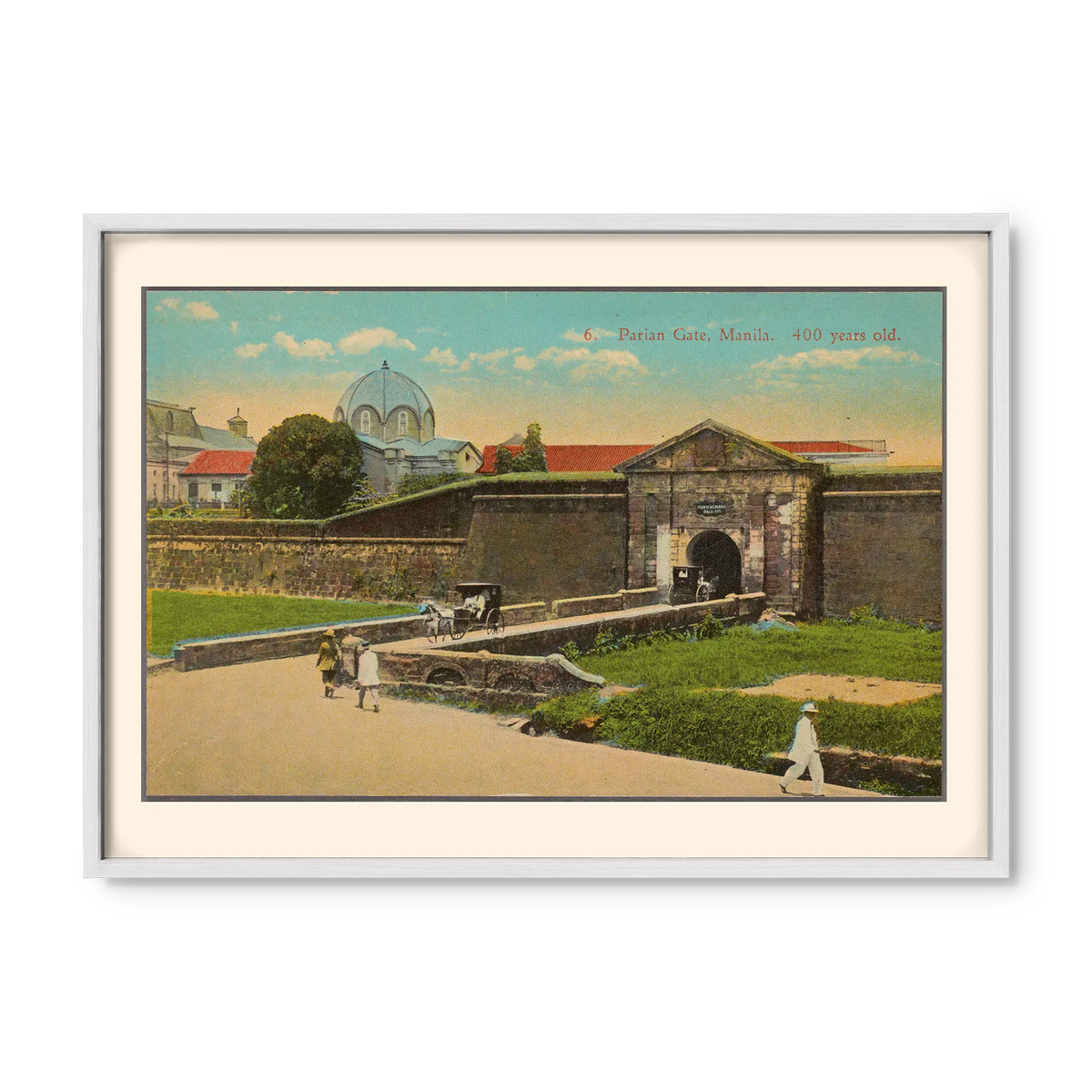 Parian Gate, Manila, 1922 - Philippine Vintage Architectural Print